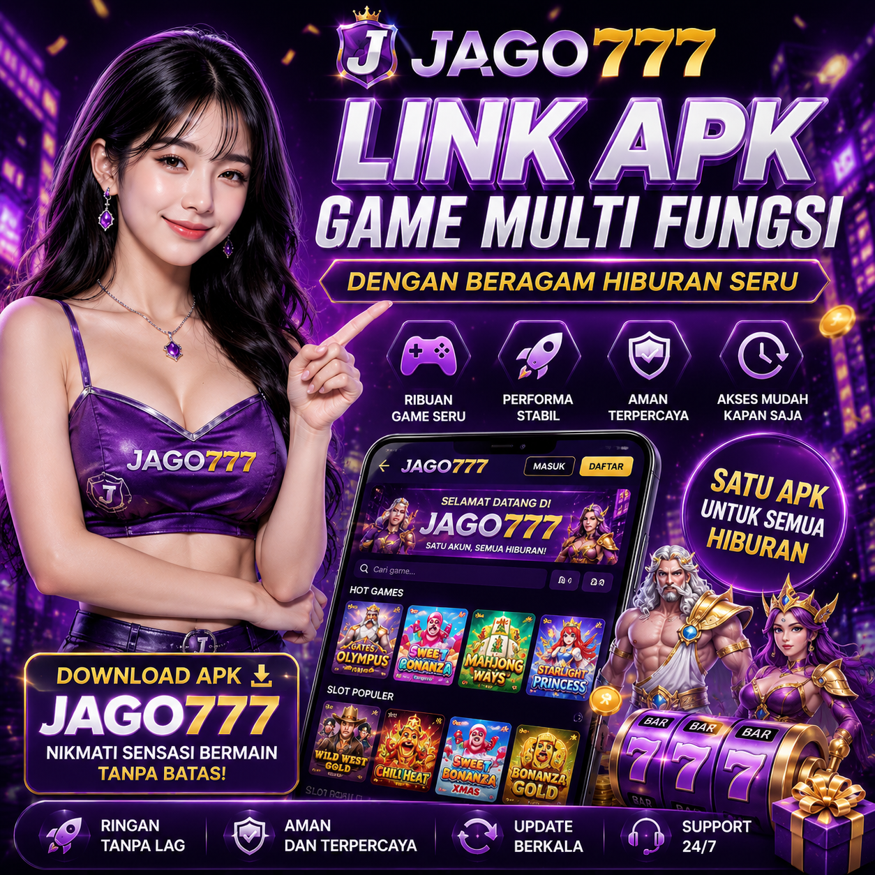 JAGO777: Ini Dia! APK Hiburan Multifungsi dengan Game Populer